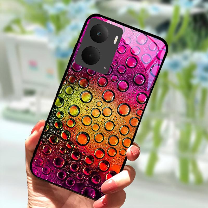 Para Realme P3 5G Capa Traseira de Vidro Temperado Para Realme P3 5G Capa Traseira à Prova de Choque RealmeP3 P 3 Concha Protetora de PC Rígido