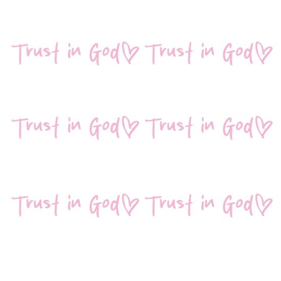 2/4/6/8Pcs Trust in God Rearview Mirror Stickers Strong Stickiness Waterproof Self Adhesive Car Decals Automotive Exterior Decals