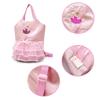 Girls Pink Ballet Dance Bag Students Backpack Embroidered Ruffled Handbag Children Ballerina Bag Kid Gymnastics Backpack