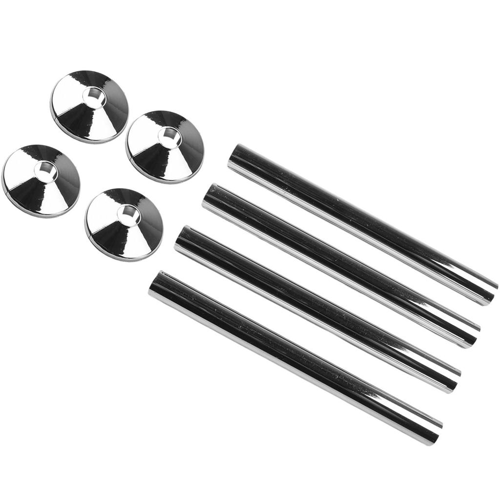 8ks trubek Kryty trubek chladiče pouzdro 15mm límce Cut Fit Koupelna Chrome Effec