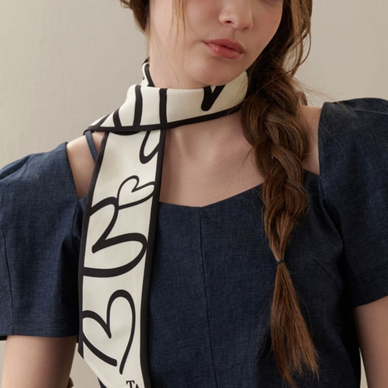 Tatiana Love Actually Twilly Silk Scarf SF2904