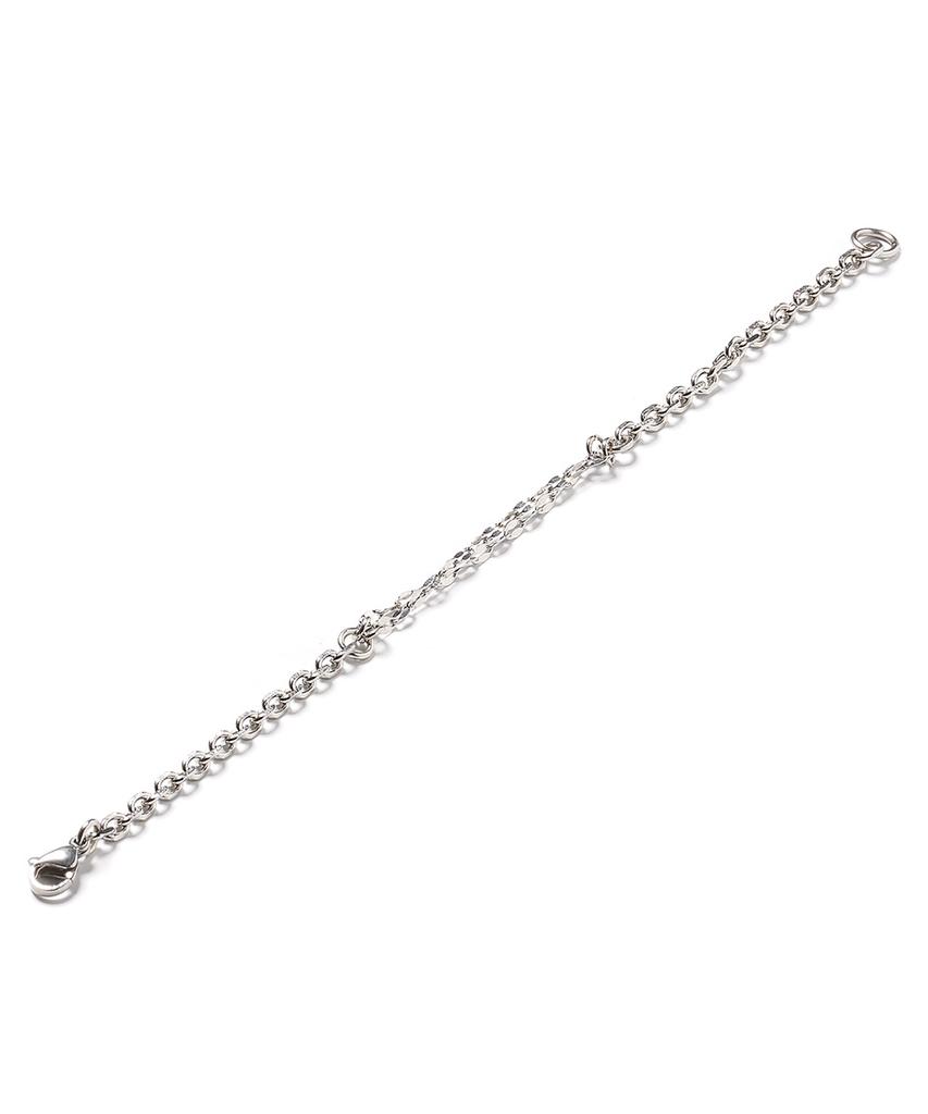 Polalita Surgical Bold Double Chain Bracelet (Plt-Br-008_Sv)