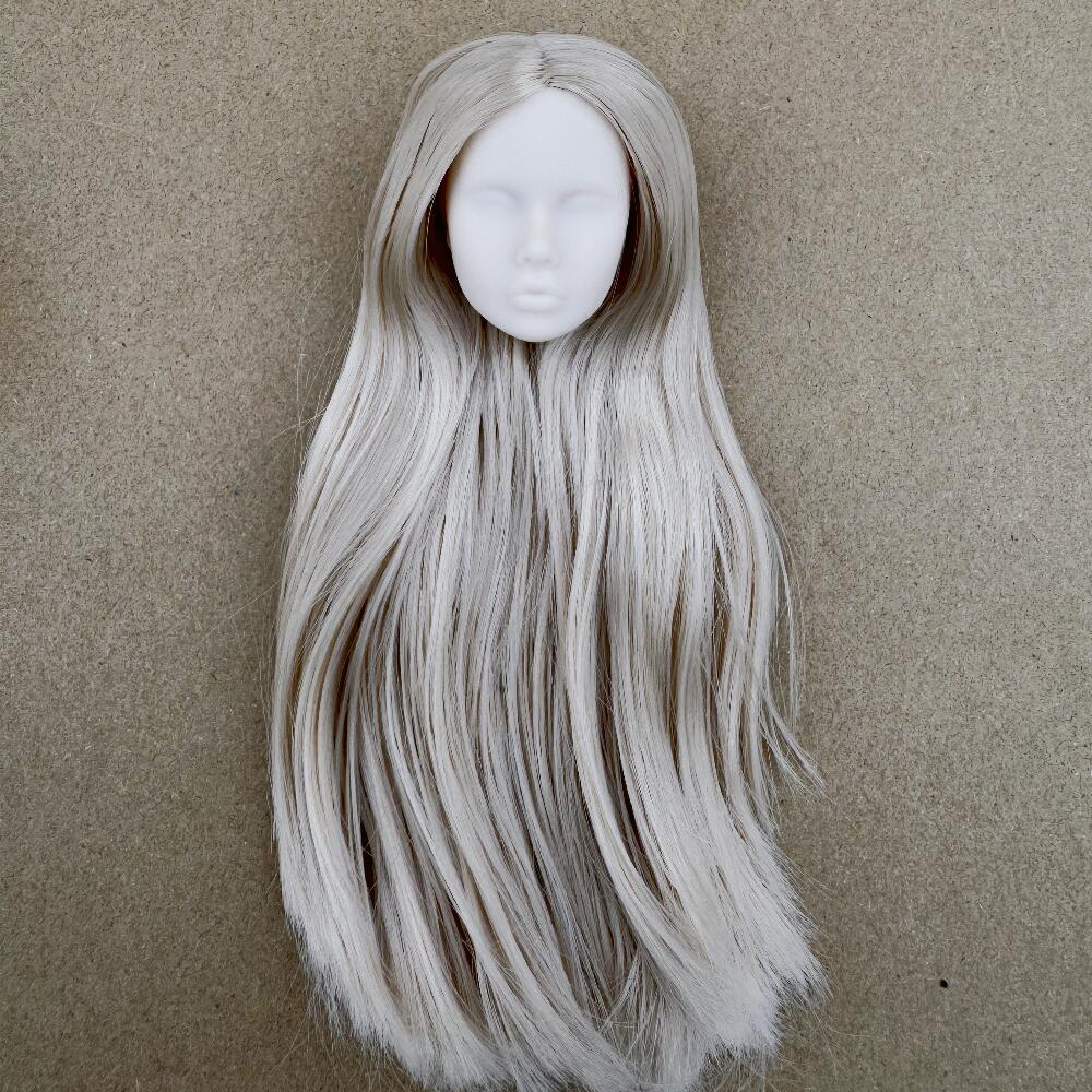 Vintage 1/6 PP Face Mold Doll Heads Fashion Doll Head Make Up Practice DIY Toy Parts Girls Birthday Gifts