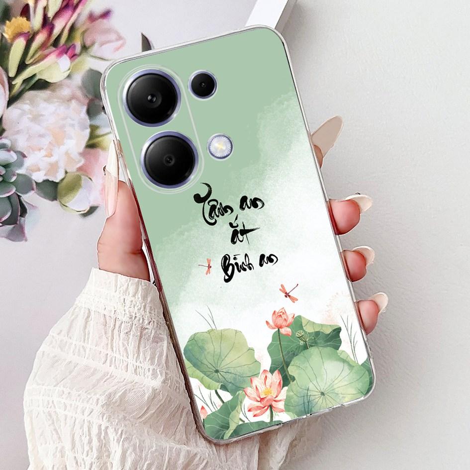 Pro pouzdro Xiaomi Redmi Note 13 Kryt Note 13 Pro Populární malovaný květinový měkký silikonový kryt na telefon Pro Redmi Note13 Pro 4G 5G Funda