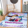 Masha Bear Customizable Name Floor Rug Office Rug Perfect for Decorate Room Balcony Bedrooms Game Room Anti-slip Rug Decorate Offices