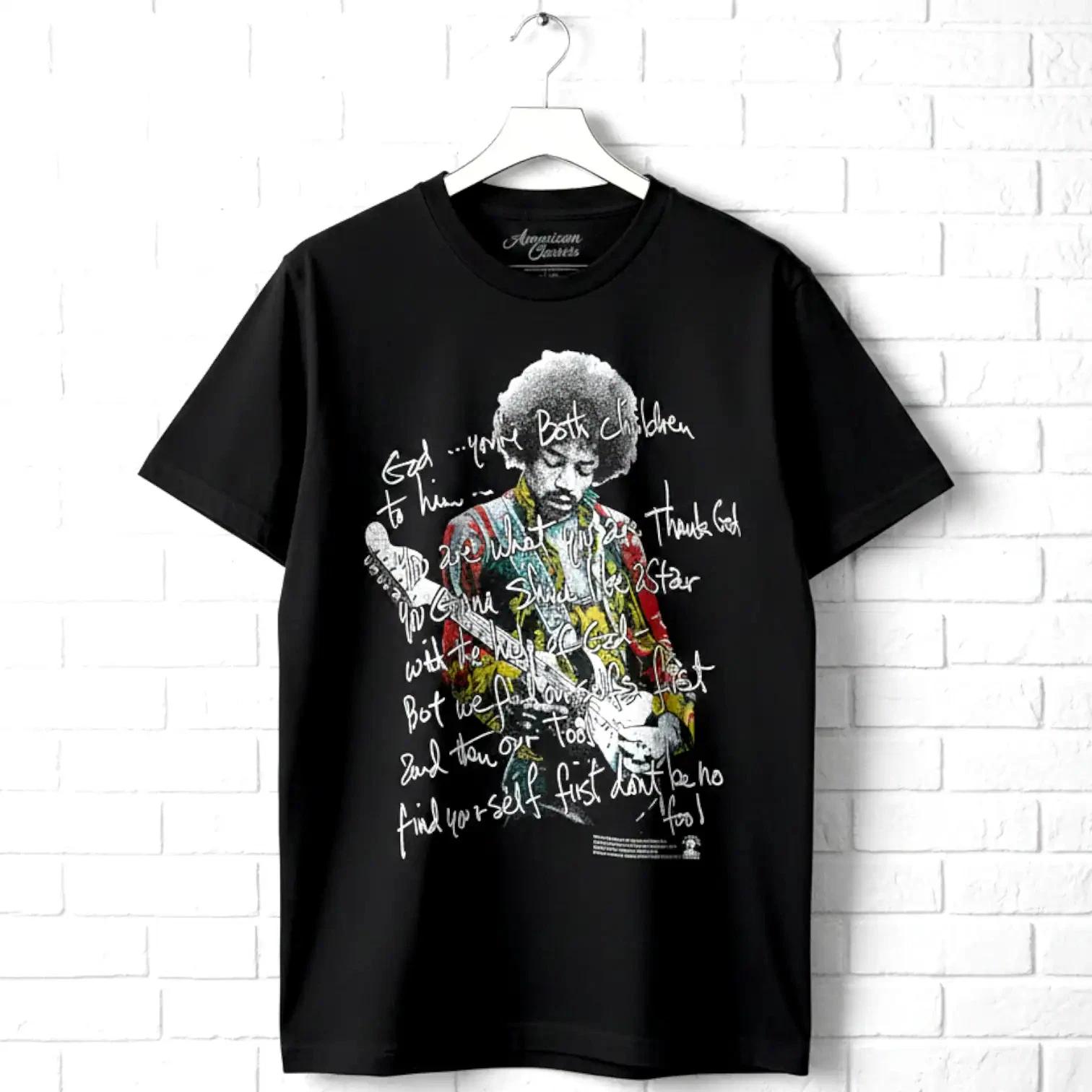 Jimi Hendrix Message To The Universe Men s T Shirt Shine Like A Star Band S