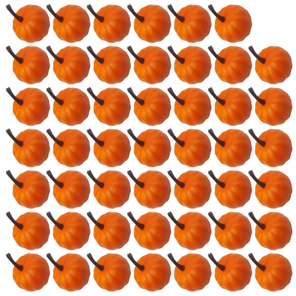 48Pcs Tiny Artificial Pumpkins Realistic Simulated Pumpkins Fall Decorations For Thanksgiving Party Table Centerpieces