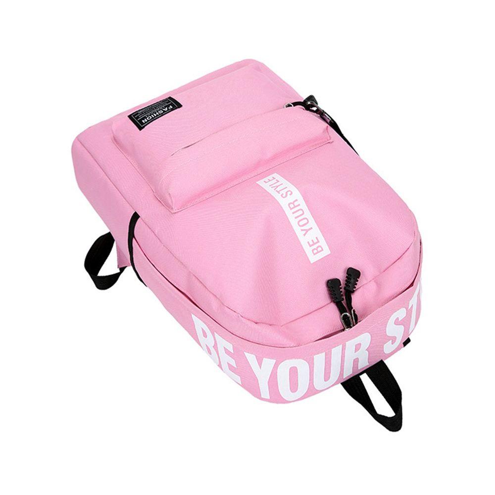 Μοντέρνα casual backpack μονόχρωμη σχολική τσάντα ανδρική και γυναικεία αδιάβροχη πάνινη τσάντα πλάτης ταξιδιού