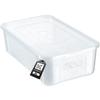 KADAX Plastic Container with Lid Transparent Lockable Box Organizer