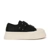 Studiolee lazy Velcro versatile little white shoes round head heightening platform biscuit shoes women's spring and autumn