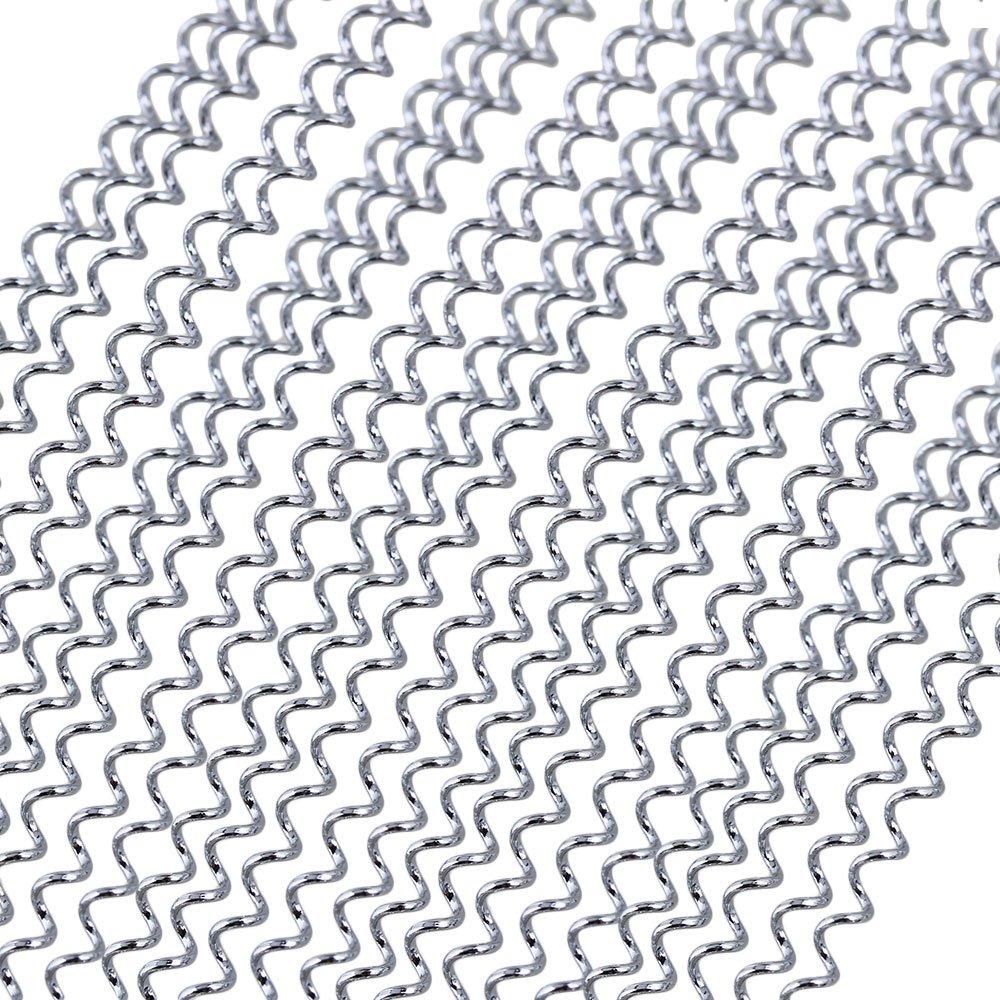 Yibuy 10-Pack Silver Steel and Iron 20-Strand Drum Wire for 13-Inch Snare Drum Box Drum Percussion Parts, a Great Replacement for Old Snare Wire