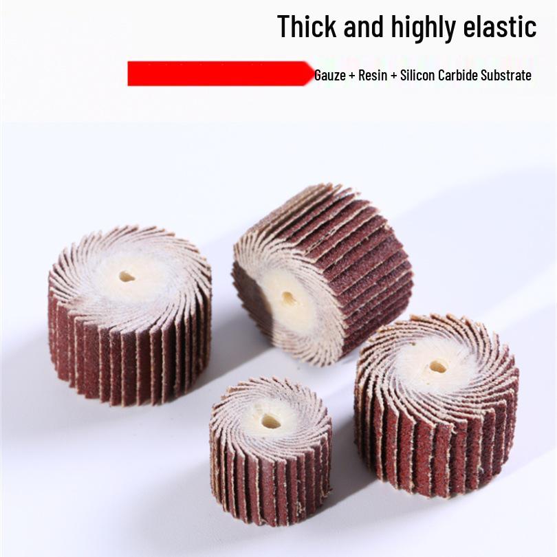 Flap Disc Grinding & Polishing Wheel with Shank - Rust & Paint Removal Tool for Wood & Metal