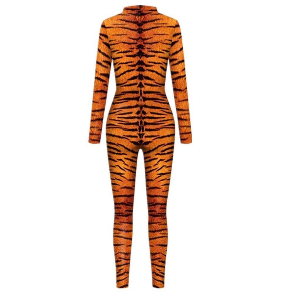Dress Up Funny Adult Bodysuits Leopard Animal Cosplay Costume Cute Halloween Party Jumpsuit  Club