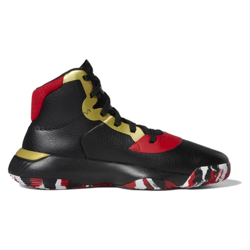Adidas Pro Bounce 2019 Czarne Szkarłatne Złote Sneakersy EH2394