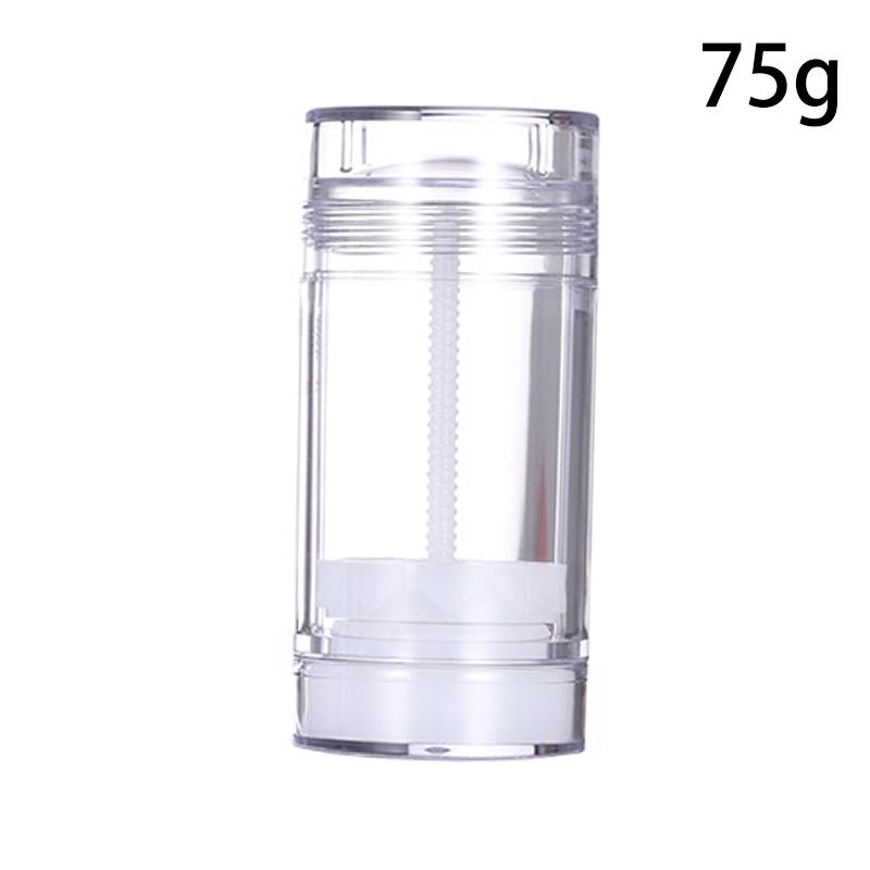 15/30/50/75G tuba deodorantu Ručně vyrobená kulatá Twist Up Spodní výplň Prázdná tyčinka na vyplnění náplně tyčinky Deodorant Cestování