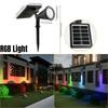 7LED Solar Light Outdoor Lawn Lamp Super Bright Rainproof Ground Lawn Lamp Home Outdoor Landscape Garden Projection Lighting