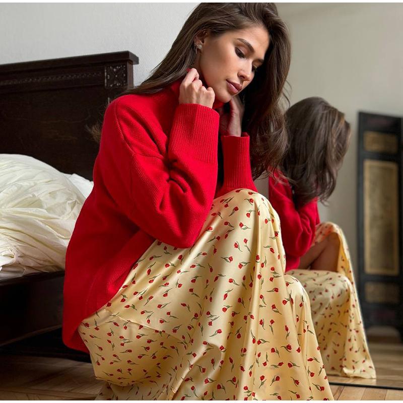 Осень-зима женский свитер модный винтажный женский мягкий теплый вязаный пуловер — фото 18