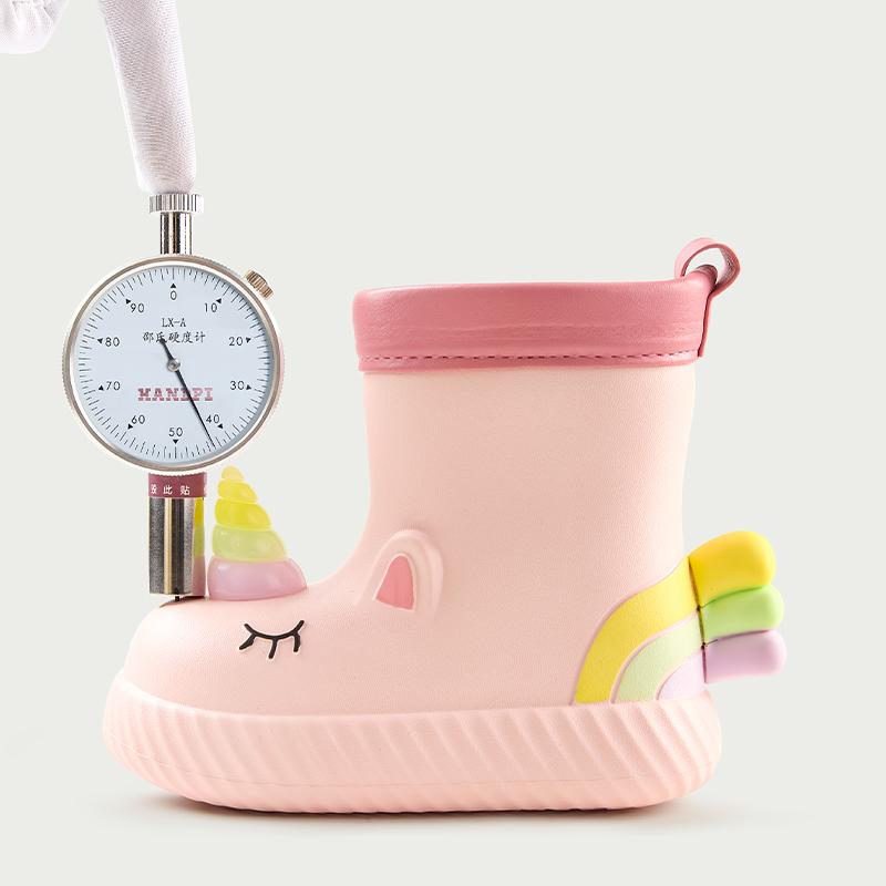 Cheerful Mario Children's rain shoes Cartoon animal Girl rain boots Student water shoes