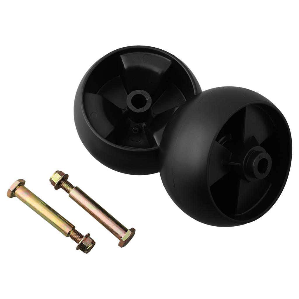 Für ein reibungsloses Rasenpflegeerlebnis Hohe Haltbarkeit Satz von zwei Mähdeckrad & Schraubenmontage Passend für für Huslter Für für Murray
