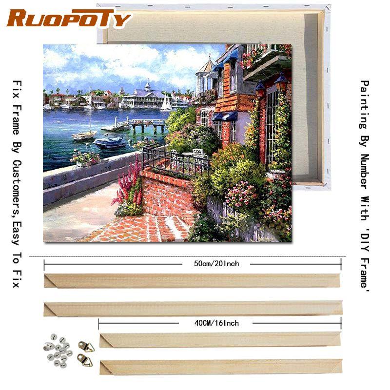 Holzrahmen Leinwand Keilrahmen DIY - 30x40cm Für Malen Nach Zahlen