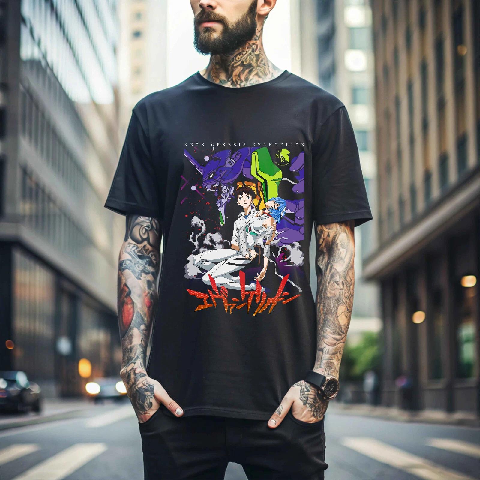 МУЖСКОЙ ЖЕНСКИЙ Унисекс Neon Genesis Evangelion NERV Рей Аянами Аниме Черная Толстовка Мужские Подарки 108 3XL