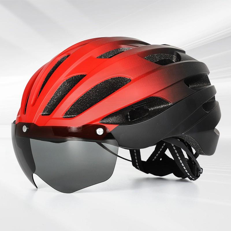 Cycling Protective Gear Safety Helmet Mountain Road Bike Adults Unisex EPSPC One-Piece Molded Bicycle With Optional LED Large