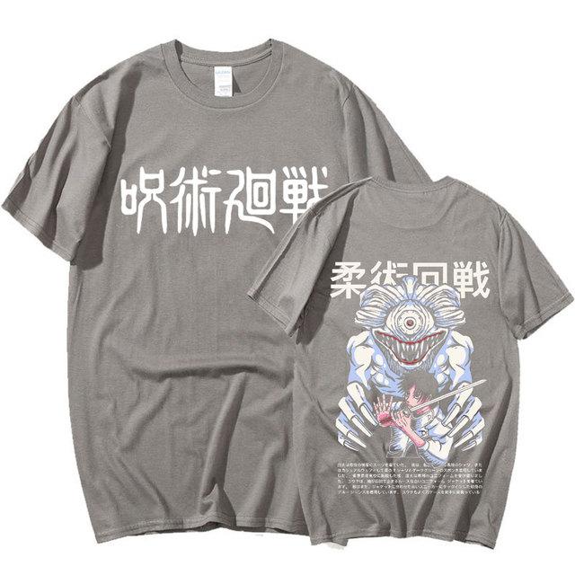 Harajuku Anime Jujutsu Kaisen Yuta Okkotsu Manga T-shirts med grafiska tryck för herr, dam bomull, kortärmade sommar-tröjor Oversized Streetwear