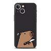 Cute Capybara Phone Case For iPhone 17 16 15 Pro Max 11 12 13 14 7 8 Plus SE 2020 X XR XS Cover Soft Black