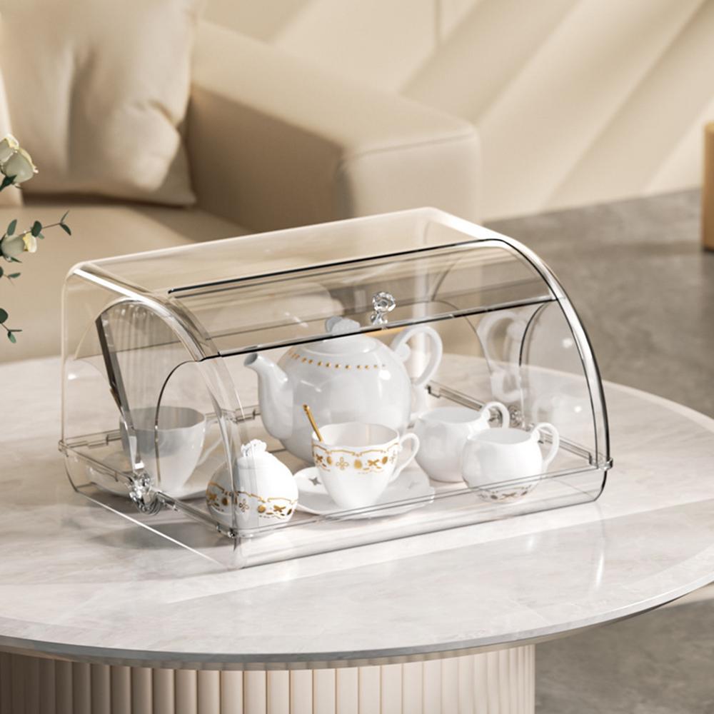 Brotkasten für Küchenarbeitsplatte Brothalter mit Deckel Make-up-Organizer Schreibtisch-Aufbewahrungsbox für hausgemachtes Brot Bagels Muffins Brötchen