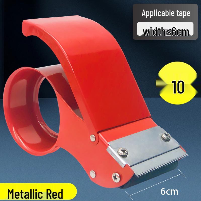 Thickened Plastic Carton Sealer: 5CM/6CM Wide Tape Cutter, Large Gold Tape Dispenser.