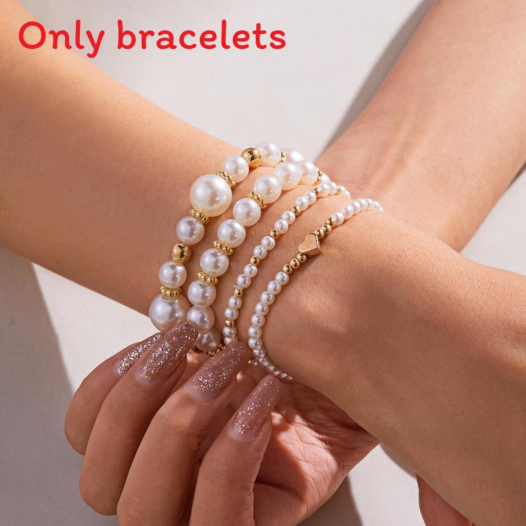 

Womens Artificial Pearl Bracelet With Simple Style And Handcrafted Design For Casual Wear Style F