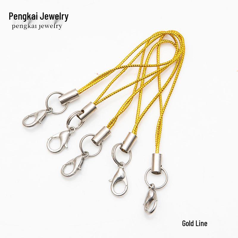 DIY šperky doplňky: 303 Karabina s dvojitým kroužkem šňůrka na mobilní telefon