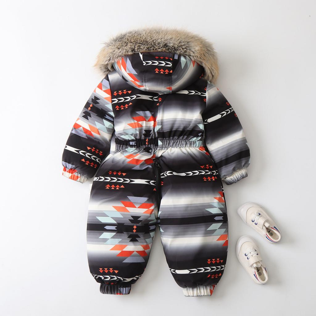 Traje de Nieve de Una Pieza para Niñas y Niños Monos Impermeables con Capucha Monos Trajes de Nieve Abrigo de Invierno Cálido para Niños Chaquetas para Exterior Trajes de Esquí