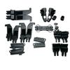 Oppgradert mykt tak takreparasjonsgliderklips hettekomponenter Svart For Fiat 500C 500 Cabriolettsett UK 24 stk bildeler 9099898