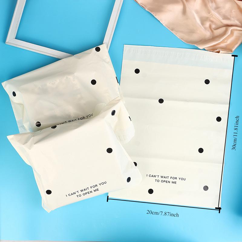 A Set of 10 Large-Capacity Self-Sealing PE Bags, Waterproof Express Packaging, Cartoon Pink Butterfly Design, Office Mail and Parcel