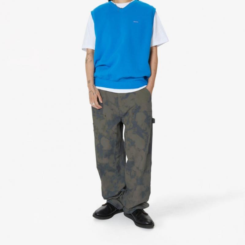 ThIs Is Never That Bleached Double Knee Pant Blue