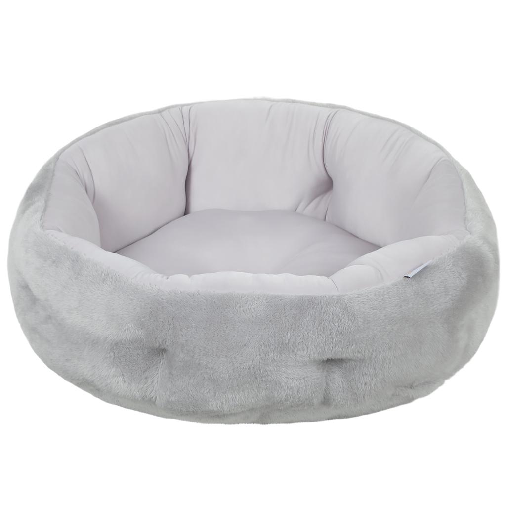 Reversible Bed for Cats, Bed for Indoor Cats and Small Dogs, Round Bed with Support Rim