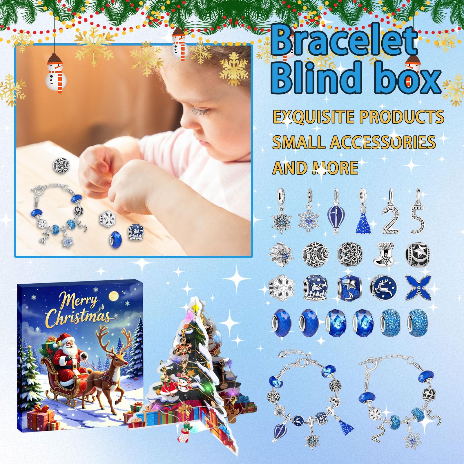 

3D Коробка-самолет Приходит Рождество День Браслет One Size синий