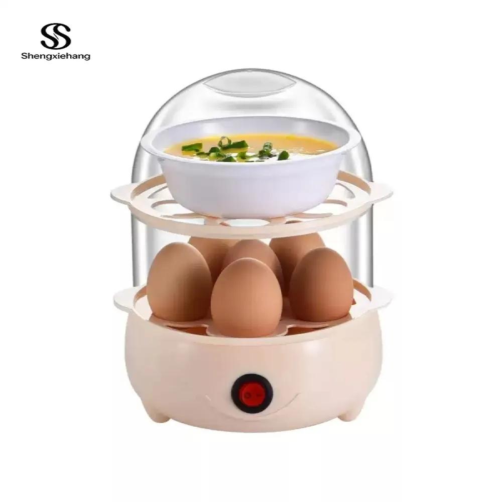 Electric bunk egg cooker, steamer for cooking eggs and making omelettes, household kitchen appliance for breakfast
