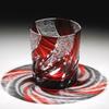 Jinzhi Japanese Edo Cut Crystal Glass Wine Glass Whiskey Flame Pattern Hand-carved Car Shell Light Luxury
