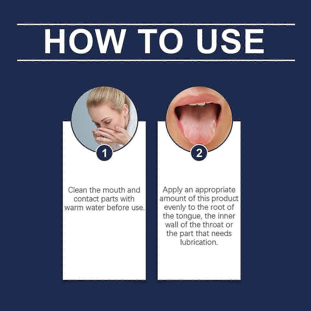 Oral Care Gel for Gag Reflex Relief & Dry Mouth  Moisturizing, Fresh Fruit Scent, Non-Sticky Mouth Gel, 90g