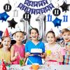 11th Birthday Decorations for Boys Girls - Navy Blue Birthday Decorations For Kids Party Supplies Including HAPPY BIRTHDAY Banner Balloons for