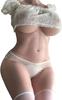 Super Large Masturbator with Jelly Love 85cm 2 Holes with Metal Soaking All Kinds of Erotic Positions Safe To Doggy Sleeping Back Breasts, 26kg,