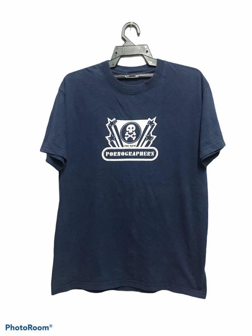 The New Pornographers Logo Black Cotton Shirt Full size S-5XL CS458 XXXXL