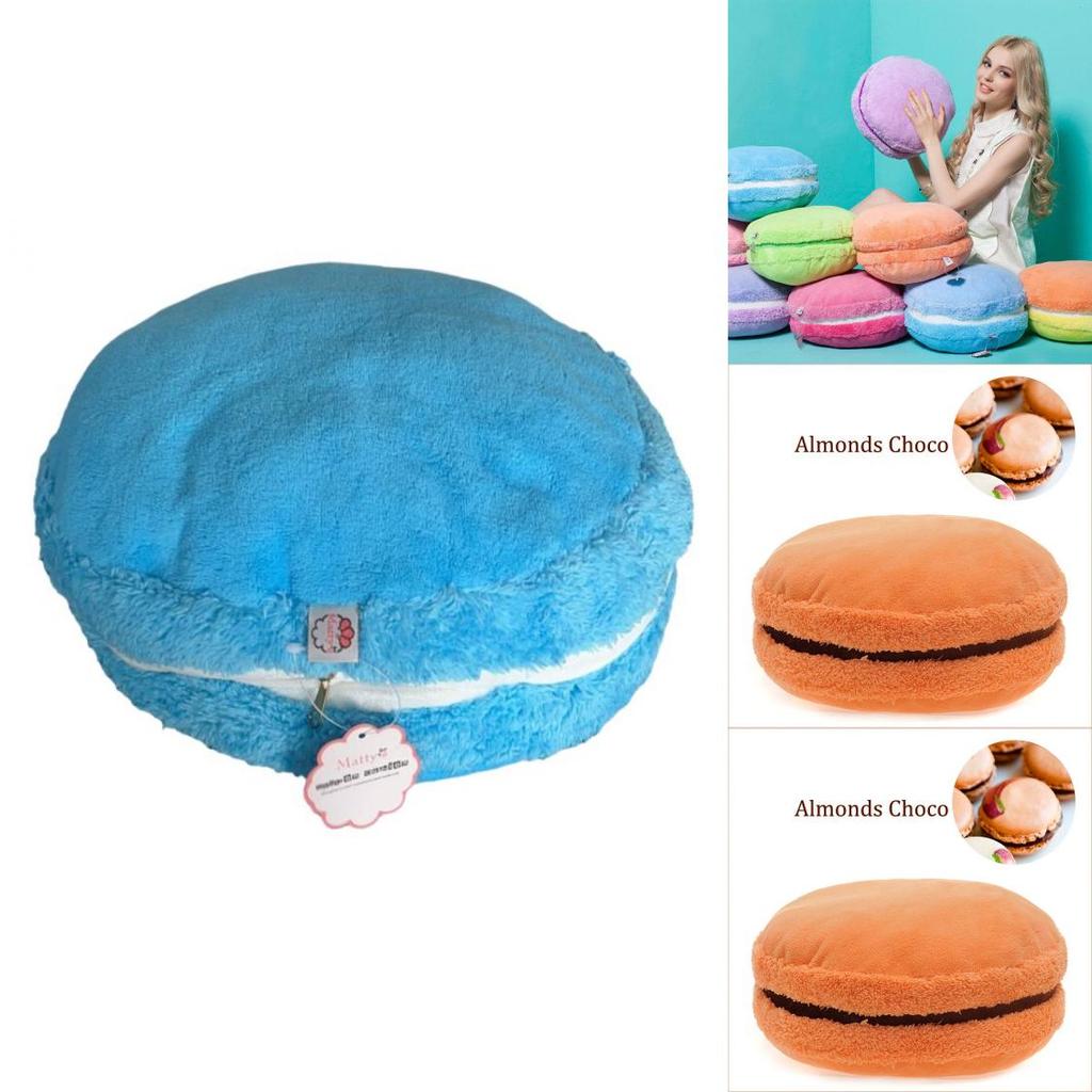 Charming 15 Inch Macaronshaped Cushion With Plush Cover And Supportive Pp Cotton Filling