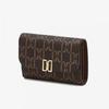 Brown Dd Logo Pattern Leather Wallet 25fw Dcwa5f718w2