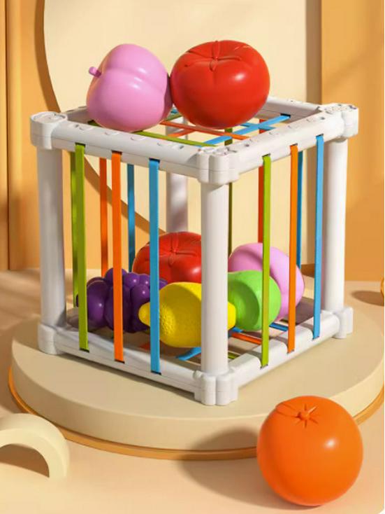 

Rubik s Cube Rainbow Building Blocks Puzzle for Baby s Fine Motor Skills, Ages 1-2