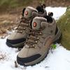 Winter Men's Hiking Boots Outdoor Warm Fur Non Slip Fashion Footwear Boys Outdoor Work Ankle Boots