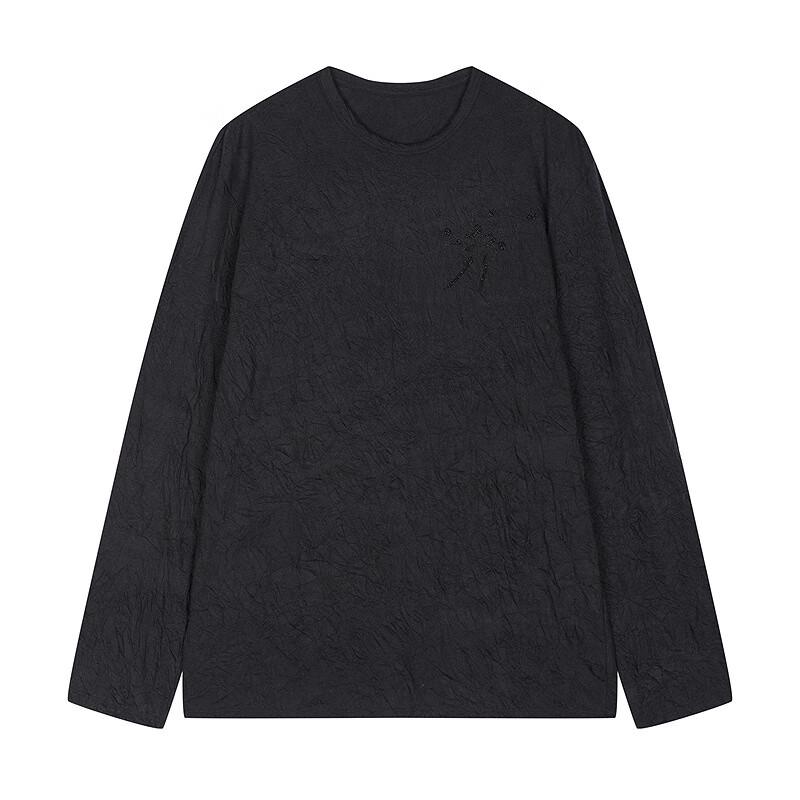 JNBY 2025 Winter Loose Round Neck Long Sleeve T-Shirt
