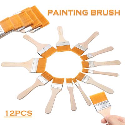Kell Wooden Painting Brushes Set Artist Acrylic Watercolor Paint Tool 12pcs